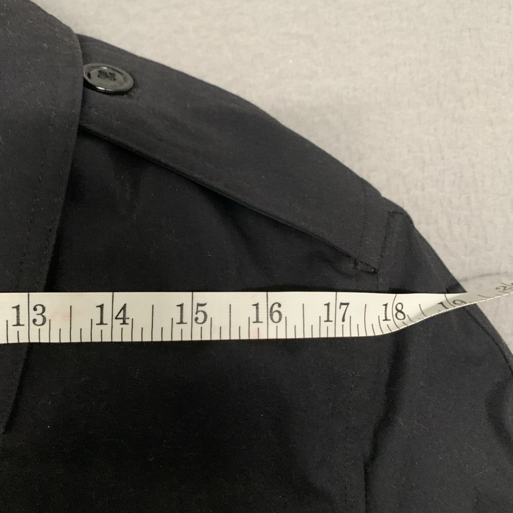 Defense Logistics Agency Garrison All Weather Black Trench Coat Men's 40XL NWOT - Picture 6 of 11